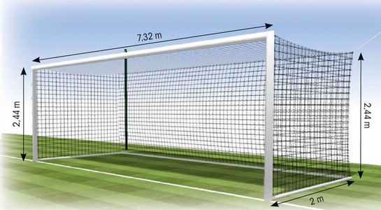 Futb. tinklas TREMBLAY FF1113E 7,32x2,44m 3mm 2vnt.